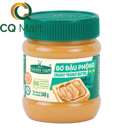 Bơ Đậu Phộng Mịn Golden Farm Hũ 340gram