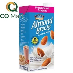 Sữa hạt hạnh nhân Almond Breeze - Nguyên chất không đường - Hộp 946ml