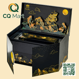 Bánh trung thu Kinh Đô Trăng Vàng Long Ngư Vọng Nguyệt - Hộp 2 bánh