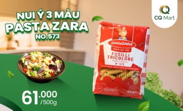Bữa ăn trọn vẹn hương vị và sắc màu với Nui Ý Pasta Zara No.573