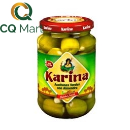 Trái Olive Xanh Nguyên Hạt Hiệu Karina 450g