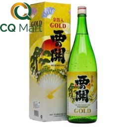 Rượu Sake Nhật Bản Nishinoseki Gold Leaf 15% Chai 720ml
