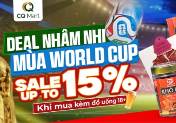 Deal Đồ Nhắm Mùa Bóng Đá Giảm Đến 15% tại CQ Mart