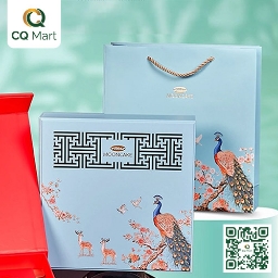 Bánh Trung Thu Bibica - Hộp Bách Nguyệt (Xanh)