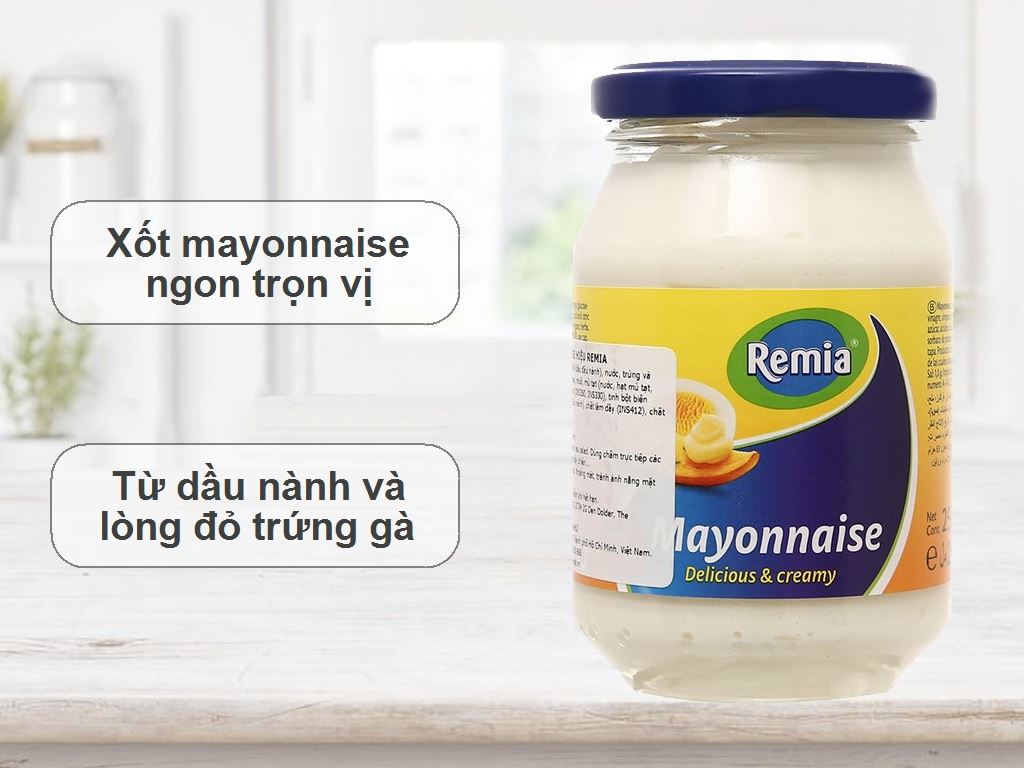 sốt trộn mayonnaise remia